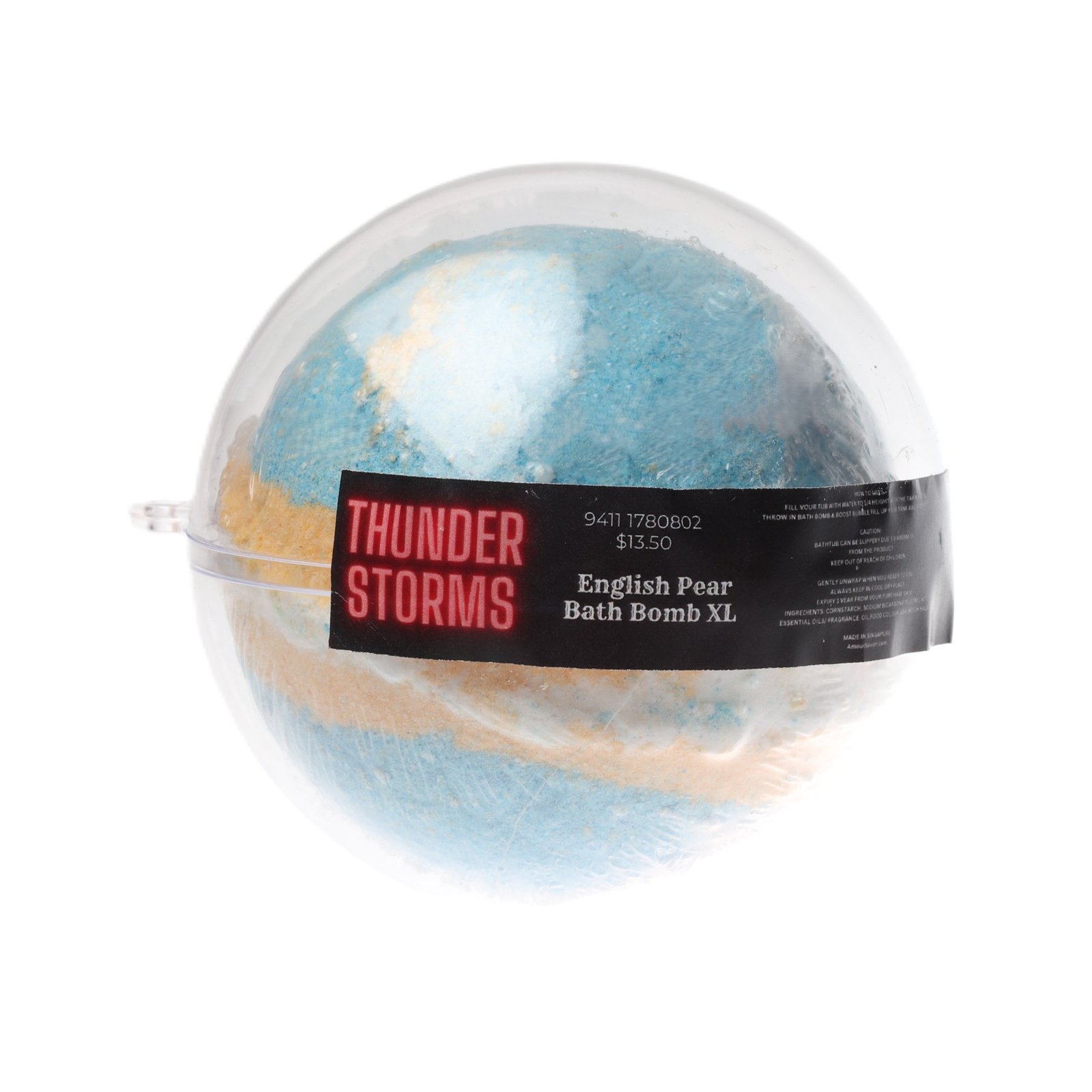 Bath Bomb lot's of bubble , made in singapore ThunderStorm – English Pear Bath Bomb - Image 4