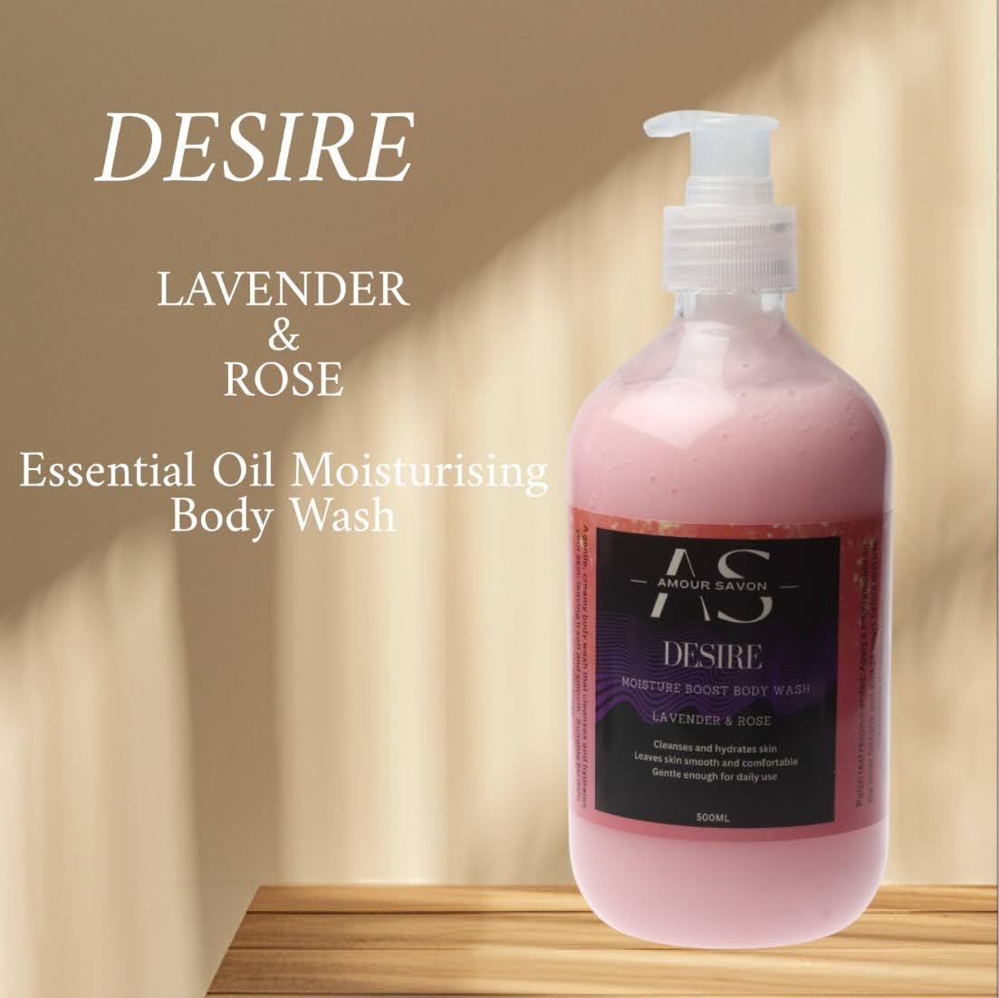 Bath Bomb lot's of bubble , made in singapore Desire - Lavender & Rose Body Wash - Image 2