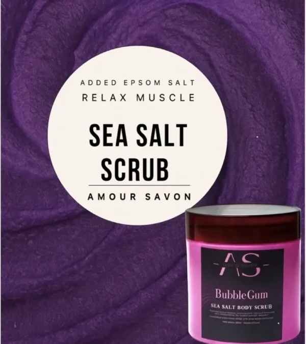 Bubble Gum Sea Salt, Epsom Salt & Shea Butter Ice Cream Body Scrub