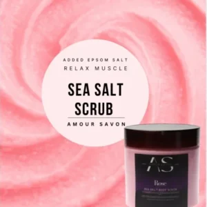 Rose Sea Salt Shea Butter Ice Cream Body Scrub